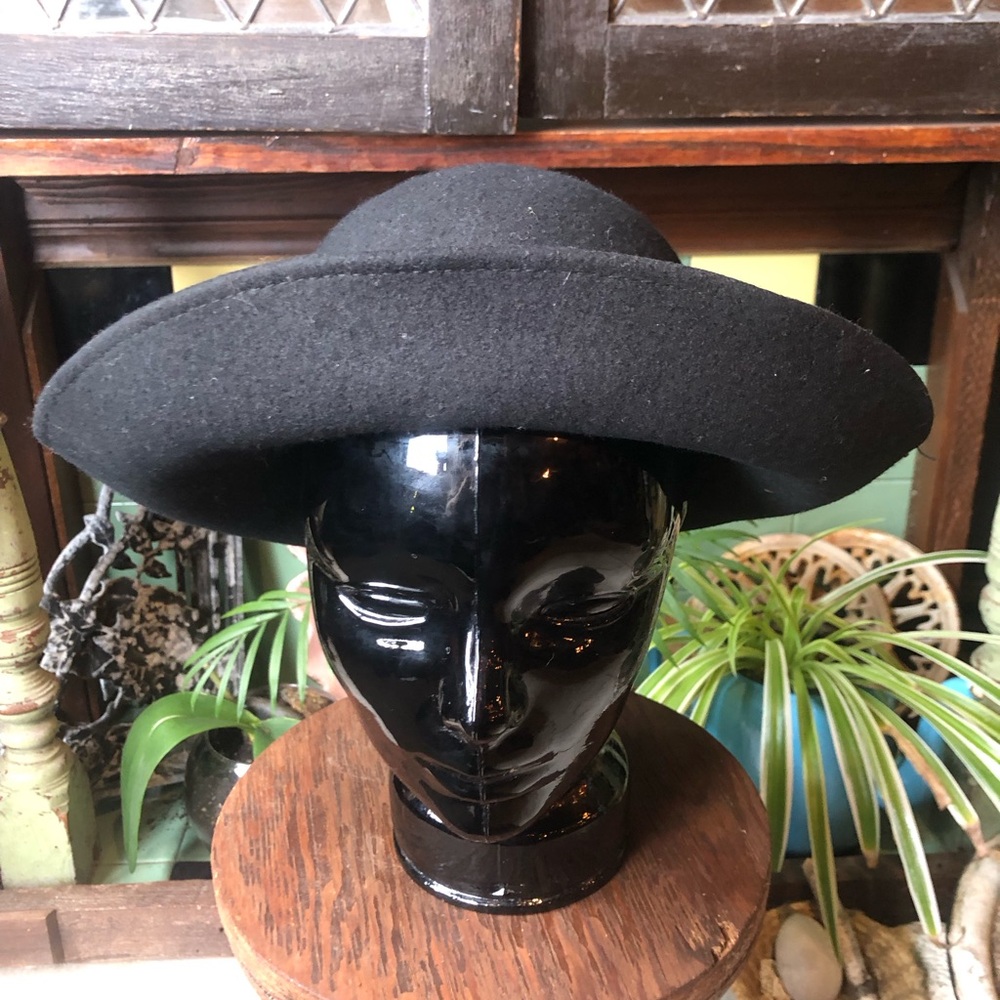 American apparel felt wide brim hat
